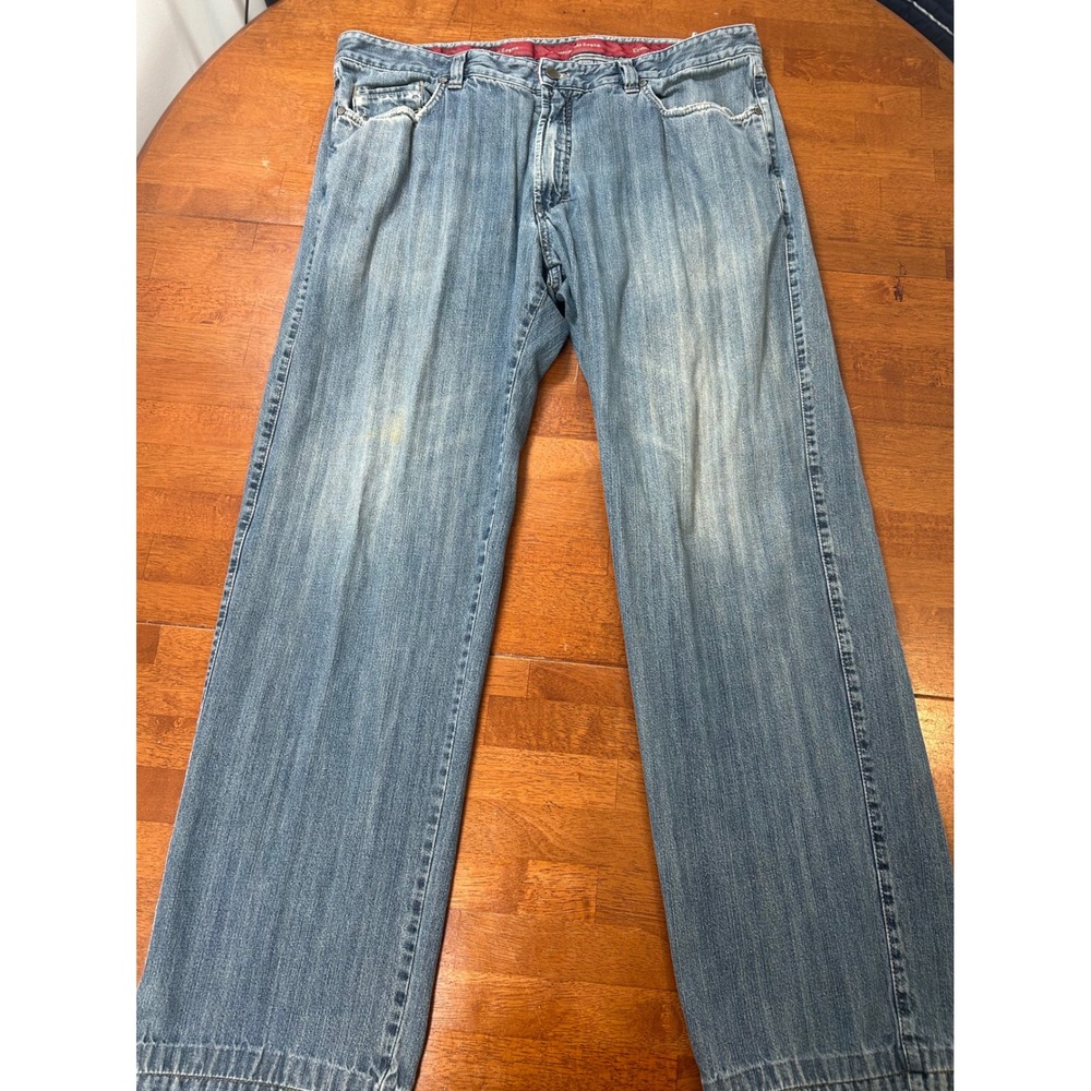 Ermenegildo Zegna Jeans Mens 42 Blue Straight Leg Made in Italy Cotton Denim